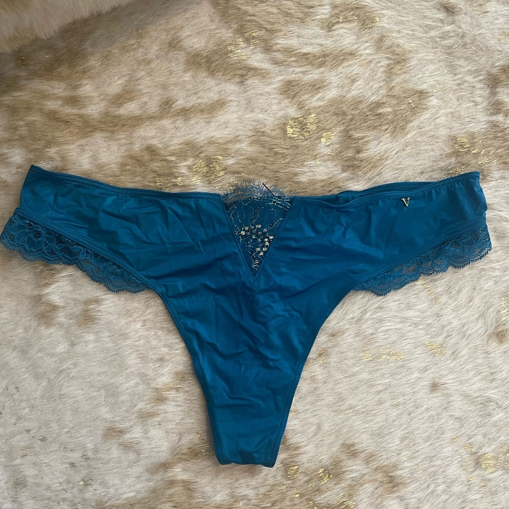 Victoria's Secret Blue Lace Panty